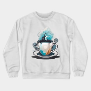 hot coffee magic cup Crewneck Sweatshirt